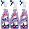 Vetril - Vetri e Specchi, Detergente Spray Tecnologia Asciuga Rapido, Brillantezza Senza Aloni, 650 ml x 3 Pezzi