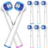 Sdiveson 8 testine di ricambio compatibili con Braun Oral-B, testine di ricambio professionali per spazzolino elettrico Oral B, testine di ricambio Pro100/1000/1500/4000/5000/7000/8000/9600, ecc.