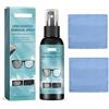 Rakiuty Occhiali Rimozione Graffi con Panno in Microfibra,Spray per la Rimozione dei Graffi delle Lenti,Spray per Riparazione Lenti,Sprays Per La Pulizia Degli Occhiali,Lens Scratch Removal Sprays,100 ml