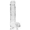 REALROCK Shots RealRock Crystal Clear - 6 / 15cm Realistic Dildo with Balls