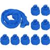 PATIKIL Tessuto Fiori a Calza, 10 Pezzi Calze Fiori in Rete Nylon Materiale Calze Seta a Trazione Fiori Fai-Da-Te Creazione Fiori Artigianali Decorazione Domestica, Blu