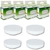 JANDEI - 4 x Lampadina Led GX53 9W (equivalente a 75 W), 900 lumen. Perfetto per case, camere da letto, soggiorni e corridoi. Dimensioni: 74x28 mm. (Blanco Neutro 4200K)
