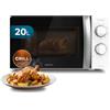 Cecotec Microonde 20L con Grill ProClean 2110 Wave. 700 W con 6 Livelli di Potenza, Capacità 20 L, Funzione Grill, Tecnologia 3DWave, Modalità Scongelamento, Timer fino a 30 min