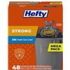 Hefty Drawstring Trash Can Liner Bags, 33 Gallon, 48 Count by Hefty
