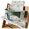HANELLE Cuscino per seggiolone per bambino, compatibile con il seggiolone Stokke Tripp Trapp, imbottito, impermeabile, lavabile, rivestimento antiscivolo HANELLE (animali)