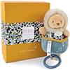 DOUDOU ET COMPAGNIE - Scatola musicale Peluche Leone - 20 cm - Giallo brillante - Collezione Boh'aime - Melodia lenitiva - Idea regalo per la nascita con bella scatola regalo inclusa - DC4026