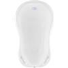 Hylat Baby Yeti Bianca Vaschetta Bagnetto Neonato con Tappo - Certificato TÜV Rheinland - Stabile e Confortevole, Ideale per Bambini fino a 12 Mesi - Vasca Neonato Bagnetto - Collezione Lite