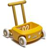 Italtrike Roberto - Primi Passi per Bambini - Girello Neonato 6-12 mesi Fino 3 Anni, Carrellino Montessori, Sicuro per Casa e Asili - Gioco per Imparare a Camminare con Antiribaltamento (Giallo)