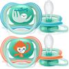 AVENT Philips Avent SCF349/21 2 Succhietti Ultra-Air, 18 Mesi +, Neutro, Verde