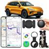TDTOD GPS Tracker per Auto, Magnetica Localizzatore GPS Senza Abbonamento Compatibile con Android e iOS, Air Tracker con Custodia Magnetica Impermeabile per Auto/Moto/Bicicletta (nero)
