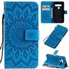 ZiHang LG G8S ThinQ Custodia Libro Pelle PU e TPU Silicone con Funzione Supporto Chiusura Magnetica Portafoglio Libretto Bumper Case Cover per LG G8S ThinQ (Blu)
