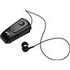 keppy F920 Auricolare Stereo Wireless 4.0 Vivavoce Auricolare Vibratore Allarme Multi-connessione Cavo per cuffie retrattile con clip Nero Compatibile con 6S 6 6 Plus S6