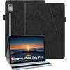 laddutoi Cover per Lenovo Idea Tab Pro 12,7 Pollici 2025, Nero | Custodia per Lenovo TB373FU in PU Pelle, Supporto Stand, Slot per Schede, Protettiva Flip Folio Tablet Cover Case