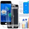 H&LYCYJ Display Schermo per iPhone 8 Plus A1897 A1864 nero | Wear toolkit，Display HD，Sostituire lo schermo，Per i modelli:A1897 A1864