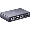XikeStor Switch gestito a 7 porte 2.5G 5X 2.5GbE RJ45 + 2X 10G SFP+ | VLAN/LACP/QoS, Web-Managed, alloggiamento in metallo senza ventole, montaggio a parete per NAS, PC da gioco