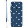 KARTXITAI Cover Compatibile con Xiaomi Redmi Note 7/Note 7 Pro, L'amore heart love motivo Custodia con morbida in Silicone TPU con Assorbimento degli Urti e Anti-Graffio-Blu