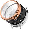 Acadey[2 pezzi]Custodia compatibile con xiaomi watch s4 41mm, oro rosa nero Custodia protettiva a tutto tondo con protezione per lo schermo, [antimacchia] [antigraffio] Custodia protettiva in TPU