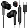 Ysmorla Cuffie USB C con Cavo per Samsung A26 A16 A17 5G Galaxy A56 A36 A55 A35,In Ear Auricolari Tipo C con Microfono Stereo Auricolare per iPhone 16e Pixel Xiaomi Redmi Note 14 Pro+ Oppo Find X9 Honor Magic