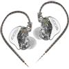 keephifi CCA CRA Auricolari In Ear Monitor,Driver Dinamico Audiofili Cuffie IEM Gaming con Diaframma Ultra Sottile da 3,8 μ,Bassi Profondi 3.5mm cuffiette Inear con Filo per Cantanti,Musicisti