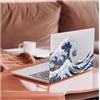 HLAAJJX Custodia per MacBook Air 13 Pollici M1 2021 2020 2019 2018 Modello A2337 A2179 A1932 con Touch ID,Cover Protettiva in Plastica per Mac Air 13.3 Case,Onda Marina