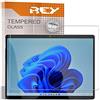 REY Pack 2X Pellicola salvaschermo per Microsoft Surface PRO 8 (13), Vetro temperato, di qualità Premium