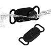 Generic 2 supporti per collare per Galaxy Smarttag2, custodia protettiva impermeabile compatibile con Samsung Smart Tag 2 (nero)