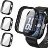iVoler 3 Pezzi Clear Cover con Pellicola Protettiva per Huawei Watch Fit 5 Pro, Copertura Completa Custodia Anti-Graffio Ultra Sottile Morbida TPU Case, Nero