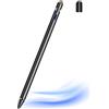 DOGAIN Penna stilo per tablet per tutti i touch screen, punta fine da 1,5 mm, per smartphone, compatibile con iPad/iPhone/Nintendo Switch/dispositivi Android, doppia custodia (nero gentleman)