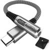 TUBhanggai Adattatore USB C a Jack 3.5mm Adattatore Jack USBC Audio Aux DAC Adattatore Cuffie USB Type C per Galaxy S25 S24 Ultra A55 A56 A16 A35 A54 S23 S22 FE iPhone 15 16 Pro Google Pixel 9 8 Pro iPad 10