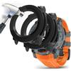 Acadey 2 pezzi Custodia rigida compatibile con Garmin instinct 3 45mm con pellicola protettiva,9H Durezza Hart PC Case sottile in vetro temperato per Smart, 2 Nero