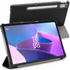ebestStar - Cover per Lenovo Tab P12 (2023), Custodia Protezione Flip Magnetica, Slim Case Sottile Pelle PU, Nero + Vetro Temperato