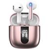 JBES Cuffie Bluetooth, Auricolari Bluetooth 5.4 In Ear Stereo con 4 Microfono ENC, 60 Ore Cuffiette Wireless Cancellazione Rumore, IP5 Auricolare per iPhone e Androide, Earbuds (Oro rosa)