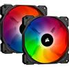 Corsair iCUE SP140 RGB PRO, Ventola Silenziosa da 140mm con LED RGB, e Flusso d'Aria Elevato, Confezione Doppia, Nero