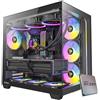 EMCA4 Computer Gaming PC Assemblato Ryzen 7 9800X3D - RX 9070 XT 16GB - SSD M.2 1TB nvme Gen4 - Ram 32GB DDR5 6000mhz EXPO - ARGB - Windows 11 - WIFI + BLUETOOTH - DIssipatore a liquido 360mm NERO