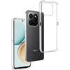 REY Cover in Gel TPU Trasparente per Honor X7D 4G/5G - 400 Smart, Ultra Sottile 0,33 mm, Morbido Flessibile, Custodia Silicone