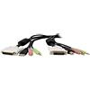 StarTech Cavo KVM DVI-D Dual Link USB 4 in 1, Audio, 1,8m (DVID4N1USB6) | Microfono, Gestione centralizzata tastiera video mouse, Segnale ad alta qualita