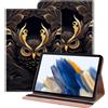 BOLELAW Custodia per Amazon Fire HD 10/HD Plus (13/11.Gen,2023/2021) 10,1 - Custodia con portapenne, custodia in pelle PU di alta qualità, elegante custodia protettiva per tablet, gufo
