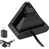 Enzemit Stazione di ricarica e cavo per RayBan Meta Wayfarer, Skyler e Headliner Oakley Meta HSTN, stazione di ricarica USB-C per occhiali intelligenti con indicatore LED (nero)