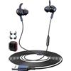 ACANDYA Cuffie USB per PC e laptop lezioni online/Skype/Zoom e home office | Cuffie per computer con microfono a cancellazione di rumore Controllo in linea, auricolare stereo compatibili con Chromeboo
