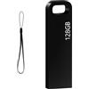 finewish Chiavetta USB 128 GB Penna USB 3.0 Pen Drive Metallo Pendrive Impermeabile Pennetta USB per Laptop/TV/Auto Etc Stoccaggio (Nero)