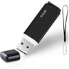 finewish Chiavetta USB 2.0 64GB, Pen Drive Memoria Stick Flash Drive Thumb Drive per PC, Laptop, ecc (Nero)