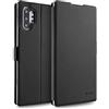 doupi Deluxe FlipCase per Samsung Galaxy Note 10 Plus, Protezione Custodia Ultra Slim Magnete Flip Cover Protettiva Book Style Etui Stare in Piedi, Nero