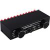 BRRNOO Selettore Altoparlante, Selettore Altoparlante con Interruttore per Alimentato da 300 W per Canale Comparatore Dispenser per per Amplificatore Stereo Multicanale