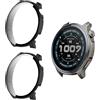 Yenwen Custodia per Amazfit Balance 2 Cover, 2 Pezzi HD Anti-Graffio Case, Schermo Vetro Temperato, Silicone TPU Custodia Antiurto Protettiva - Nero