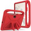 QJONSIU Cover Compatible con Honor Pad 9 12.1, Antiurto Bambini Cover con Maniglia, Antigraffio Protettiva PC, Funzione Stand-Rosso