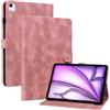 Rosbtib Custodia Cover per iPad Air 13 (M3/M2 2025/2024) / iPad Pro 12.9 (2022/2021/2020), Slim Fit Folio Pieghevole Cover Protettiva con Slot per schede Chiusura Magnetica, Gigli Rosa