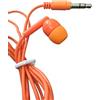 Generico Confezione da 100 Auricolari Monouso In-Ear, Arancione, Cavo 80 cm, Jack 3,5 mm, Singolarmente Imbustati