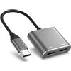 Butyge Docking Hub USB C per lenti AR, adattatore di ricarica da tipo C a AR per occhiali aria/2 lenti 100 W ricarica rapida