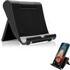 GNALIA Porta Cellulare Da Tavolo - 1 Unità Regolabile 100° Nero, Supporto Telefono Compatibile Iphone 16/15/14/13, Galaxy S24/S23/A54/A34, Redmi Note 12/11, Dimensioni Standard.