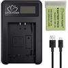 LOTUS POWER NB13L, set di batterie e caricabatterie, NB-13L, caricatore singolo e batteria ricaricabile 1250 mAh, compatibile con Canon PowerShot SX720 HS / SX620 HS / G5X / G9X / G7X / G7X Mark II (1 caricatore